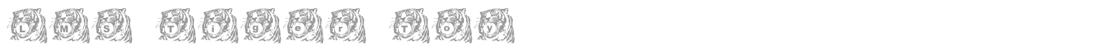 LMS Tiger Toy font preview